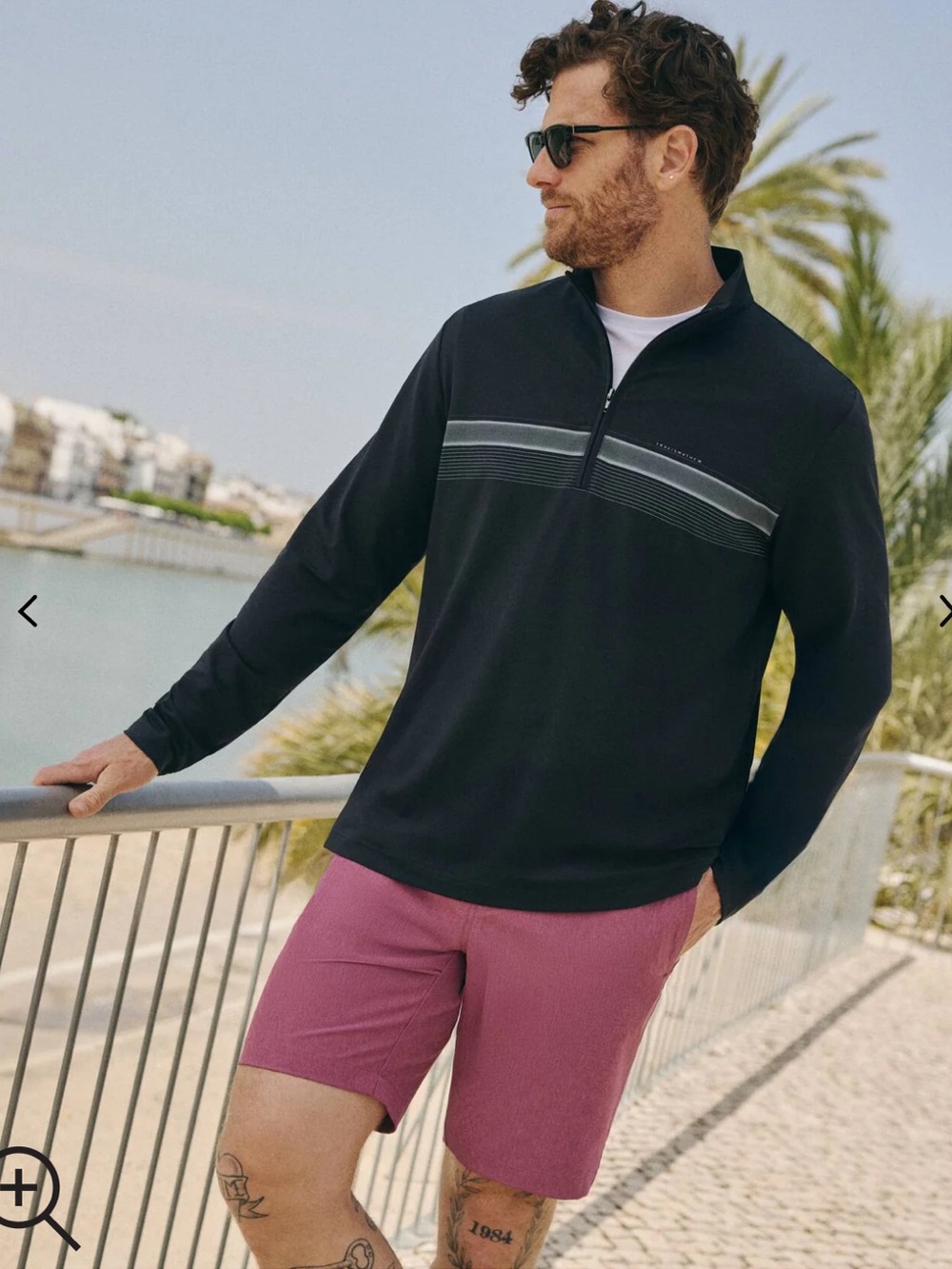 NWT Travis Mathew Active Lifestyle
Nautical Adventure Quarter Zip